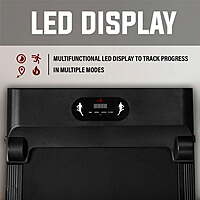 Durafit Efficio Black| 2.5 HP Peak DC Motorized Treadmill | Home workout | Max Speed 8 Km/Hr | Max User Weight 100 Kg | Free installation assistance | LED Display Durafit Efficio Black| 2.5 HP Peak DC Motorized Treadmill | Home workout | Max Speed 8 Km/Hr | Max User Weight 100 Kg | Free installation assistance | LED Display