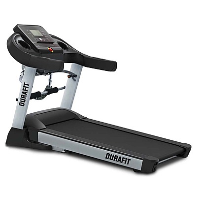 Durafit Surge Multifunction | 4 HP Peak DC Motorized Foldable Treadmill| Auto Incline | Home Cardio | Max Speed 14 Km/Hr | Max User Weight 120 Kg | Free Installation Assistance | LCD Display