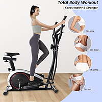 Durafit Waltz Elliptical Cross Trainer | Adjustable seat | Home workout | Max. user weight 100 Kg | LCD display