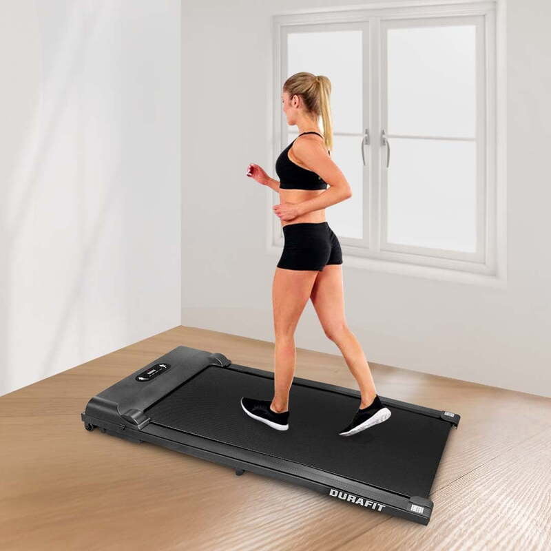 Durafit Efficio Grey| 2.5 HP Peak DC Motorized Treadmill | Home workout | Max Speed 8 Km/Hr | Max User Weight 100 Kg | Free installation assistance | LED Display