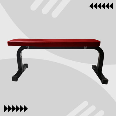 Durafit Flat Bench Red