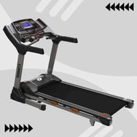 Durafit Rigor | 6 HP Peak DC Motorized Treadmill | Auto Incline | Home Cardio | Max Speed 22 Km/Hr | Max User Weight 150 Kg | Free installation assistance | Gel cushion Technology Durafit Rigor | 6 HP Peak DC Motorized Treadmill | Auto Incline | Home Cardio | Max Speed 22 Km/Hr | Max User Weight 150 Kg | Free installation assistance | Gel cushion Technology