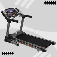 Durafit Rigor | 6 HP Peak DC Motorized Treadmill | Auto Incline | Home Cardio | Max Speed 22 Km/Hr | Max User Weight 150 Kg | Free installation assistance | Gel cushion Technology