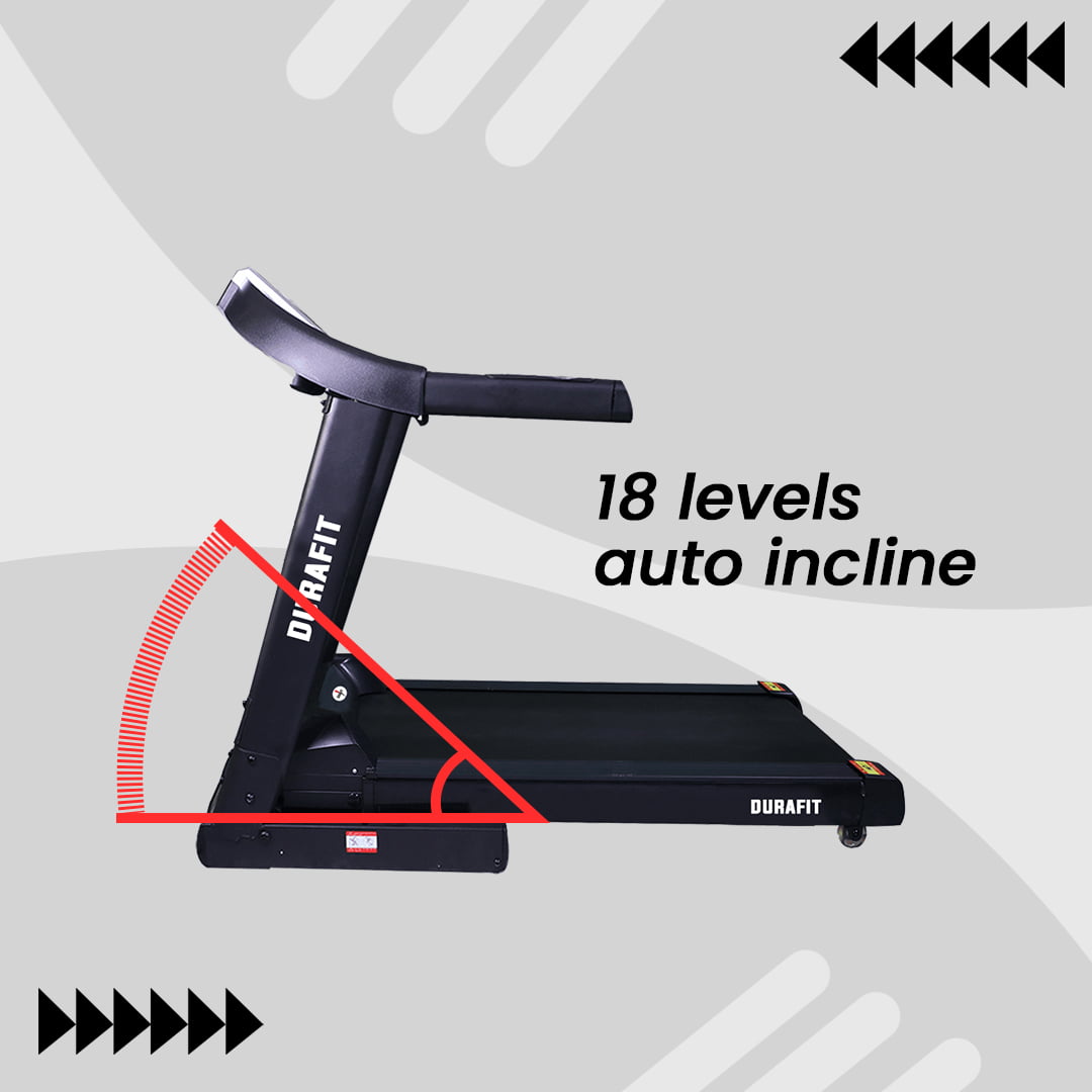 Durafit Panther 2.75 HP (5.5 HP Peak) DC Motorized Treadmill with Auto Incline Durafit Panther 2.75 HP (5.5 HP Peak) DC Motorized Treadmill with Auto Incline