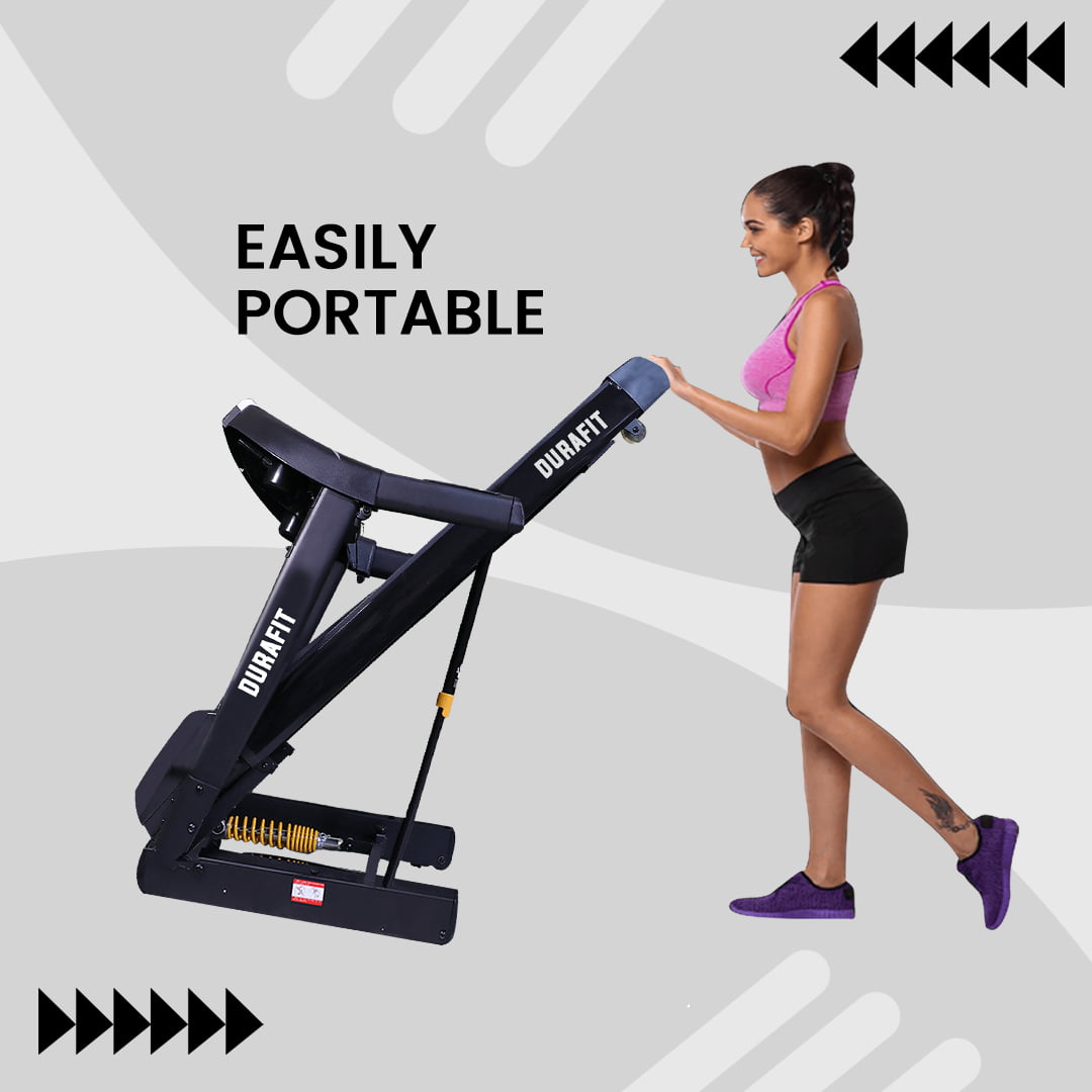 Durafit Panther 2.75 HP (5.5 HP Peak) DC Motorized Treadmill with Auto Incline Durafit Panther 2.75 HP (5.5 HP Peak) DC Motorized Treadmill with Auto Incline