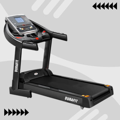 Durafit Panther 2.75 HP (5.5 HP Peak) DC Motorized Treadmill with Auto Incline