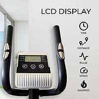 Durafit Waltz Elliptical Cross Trainer | Adjustable seat | Home workout | Max. user weight 100 Kg | LCD display Durafit Waltz Elliptical Cross Trainer | Adjustable seat | Home workout | Max. user weight 100 Kg | LCD display